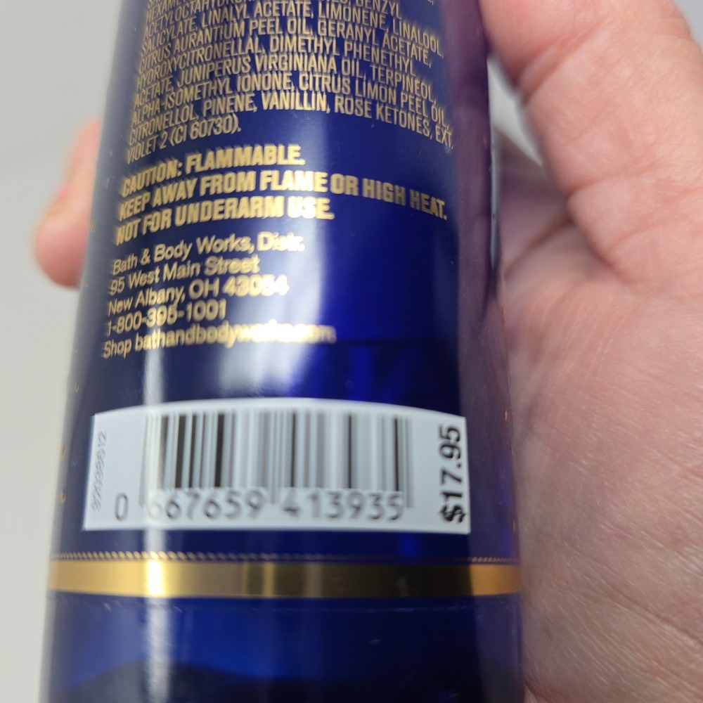 Bath & Body Works Taurus Fine Fragrance Mist 8 oz Blue Zodiac Collection New - Picture 2 of 7